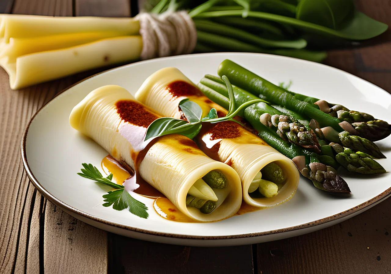 Asparagus Cannelloni with Spinach