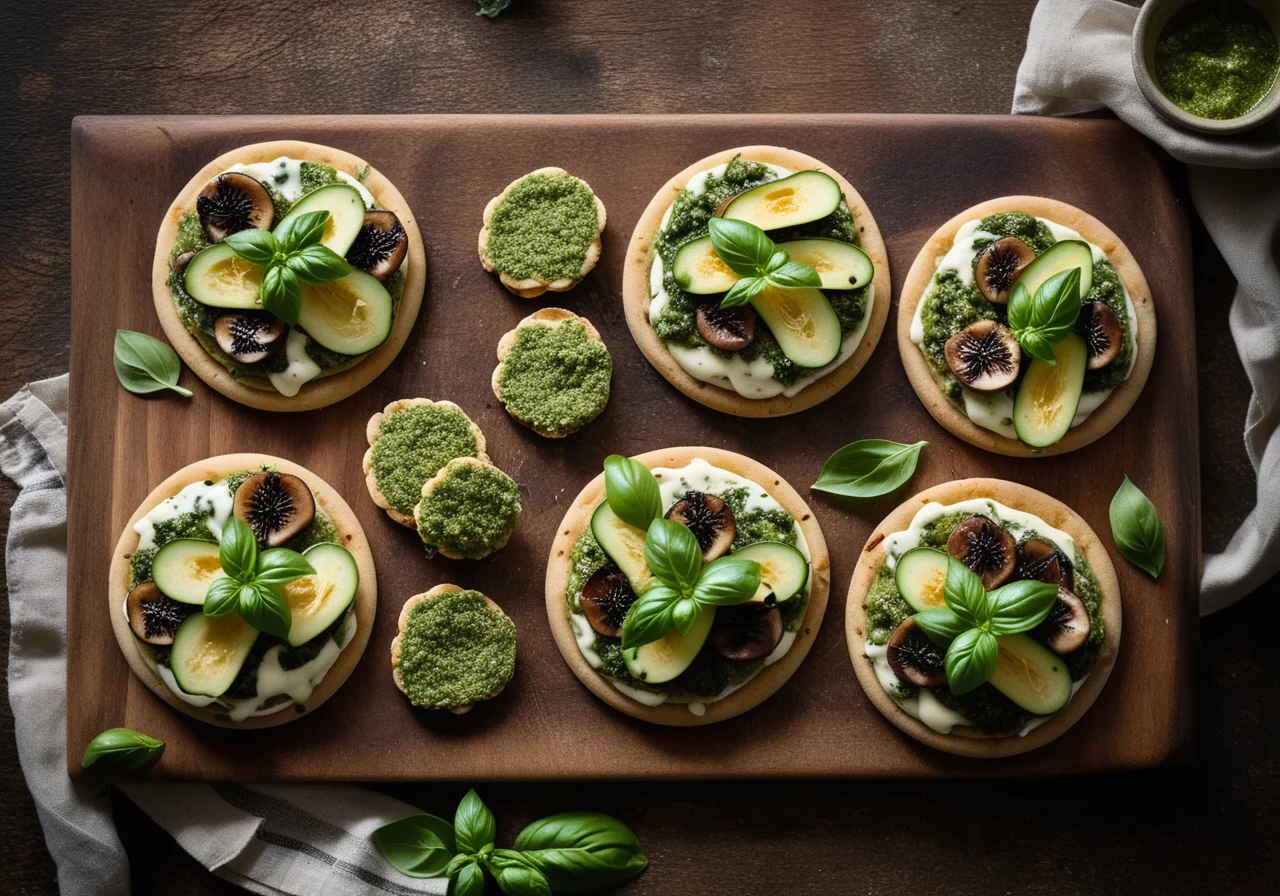 Mini Vegetable Pizzas
