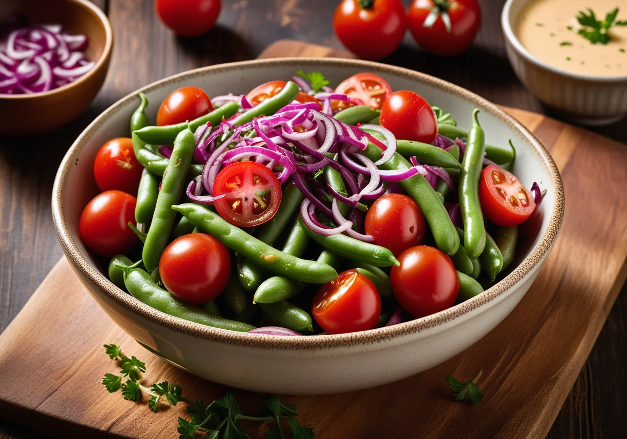 Bean Salad with Barbecue Sauce
