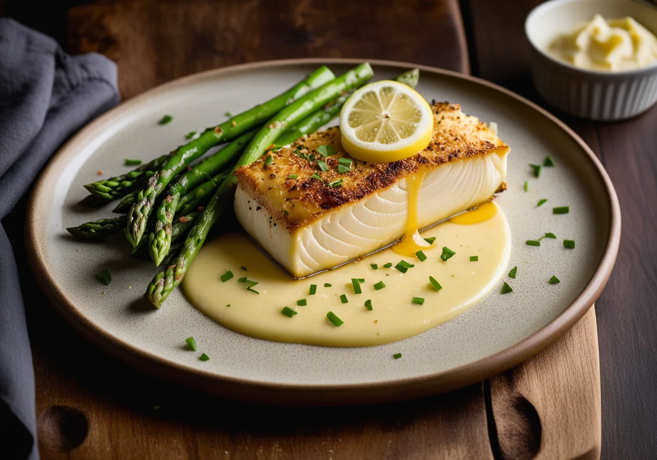 Asparagus Pan with Atlantic Cod Fillet