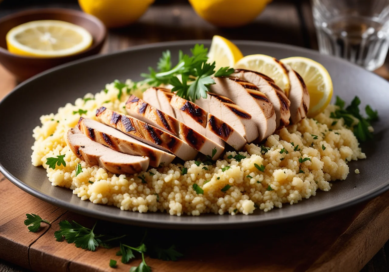 Chicken breast fillet with couscous