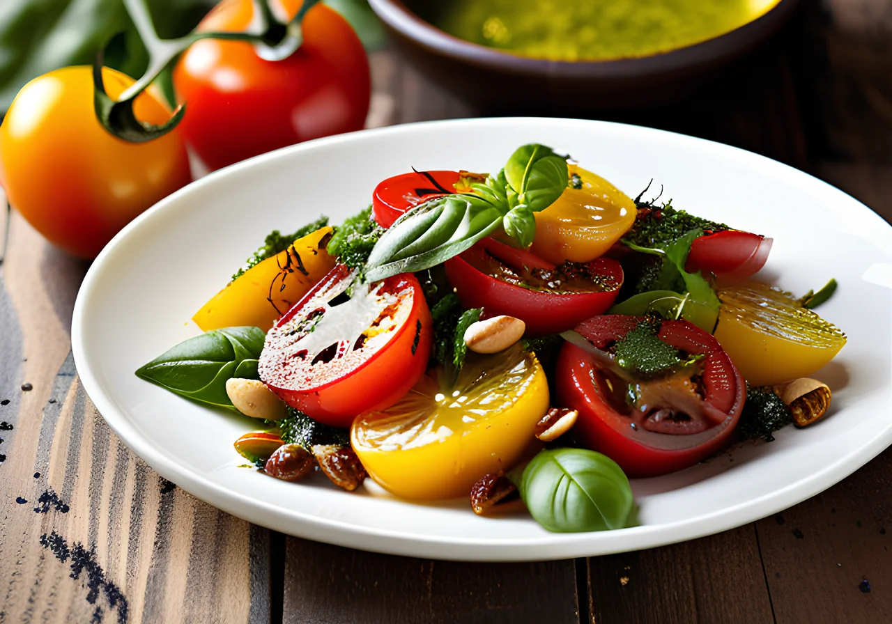 Tomato Salad with Pesto