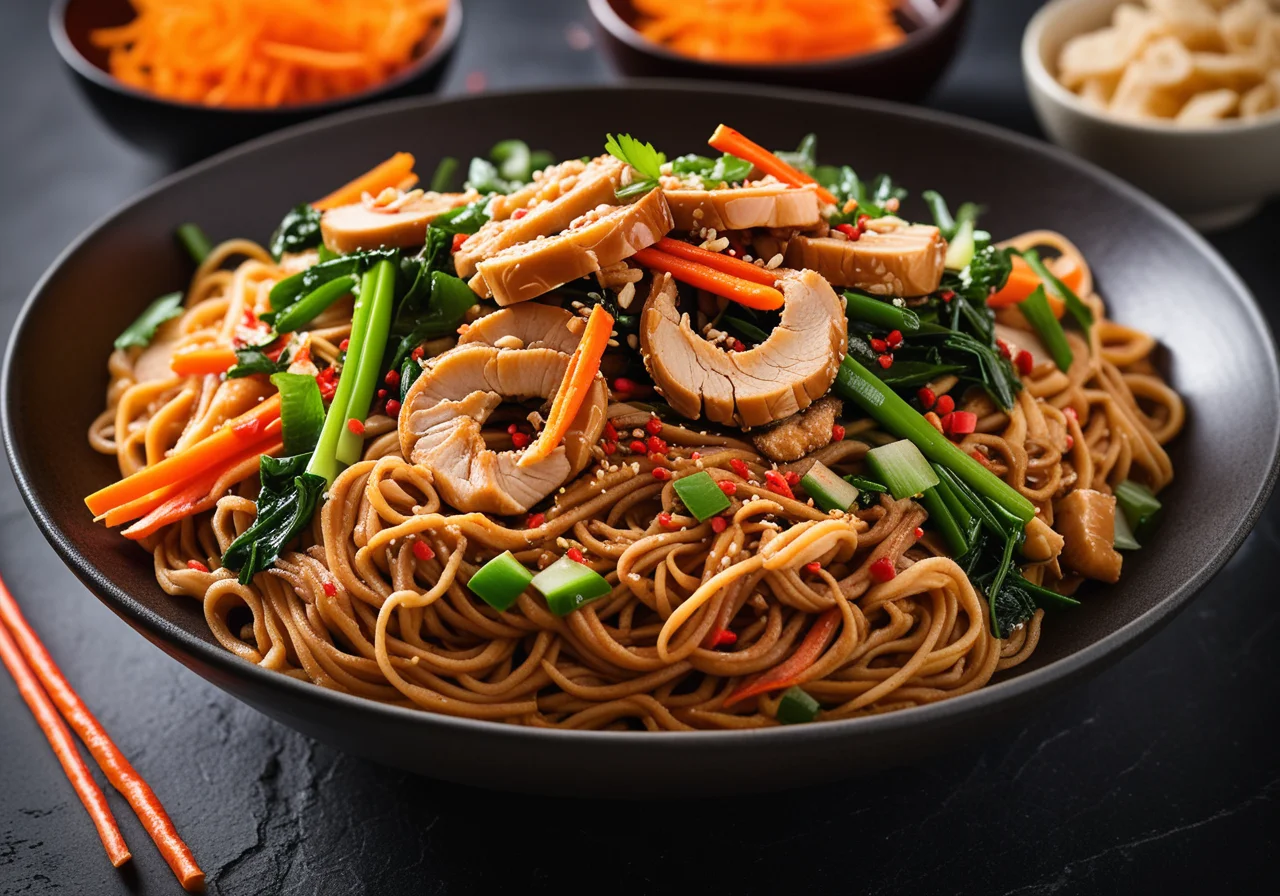 Noodles with Turkey and Vegetables