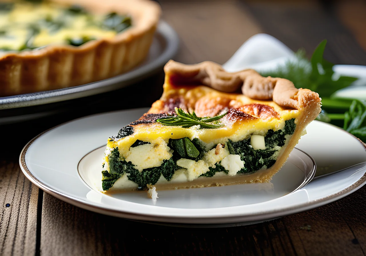Spinach-Zucchini Quiche