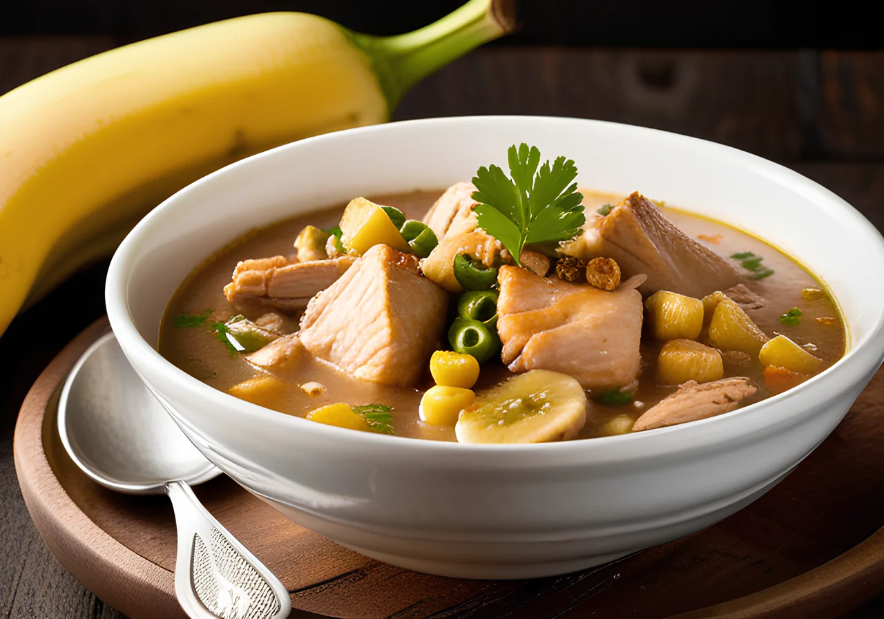 Creole Chicken, Corn, Bean, and Banana Stew (Gumbo)