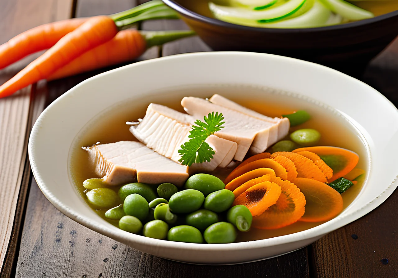 Miso Vegetable Soup with Chicken