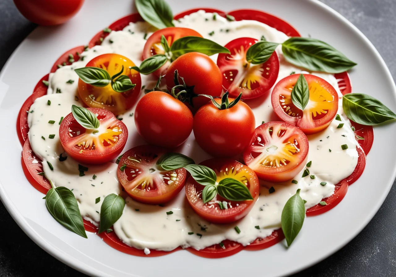 Tomato Salad with Cheese
