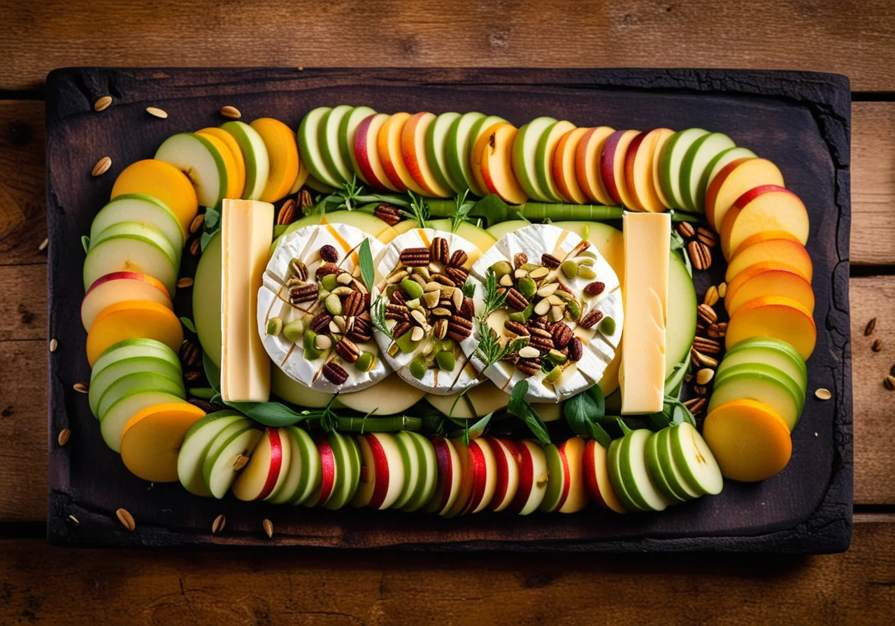 Camembert Apple Salad with Leek