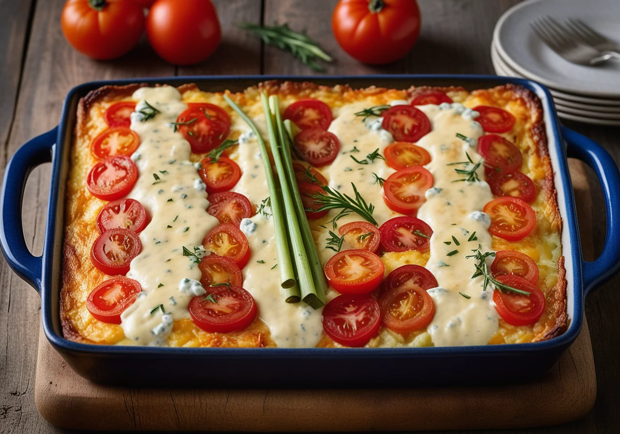 Zander, Leek and Tomato Gratin