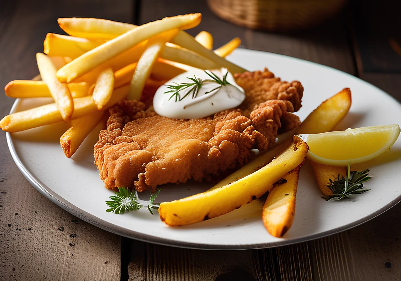 Vienna Schnitzel with French Fries