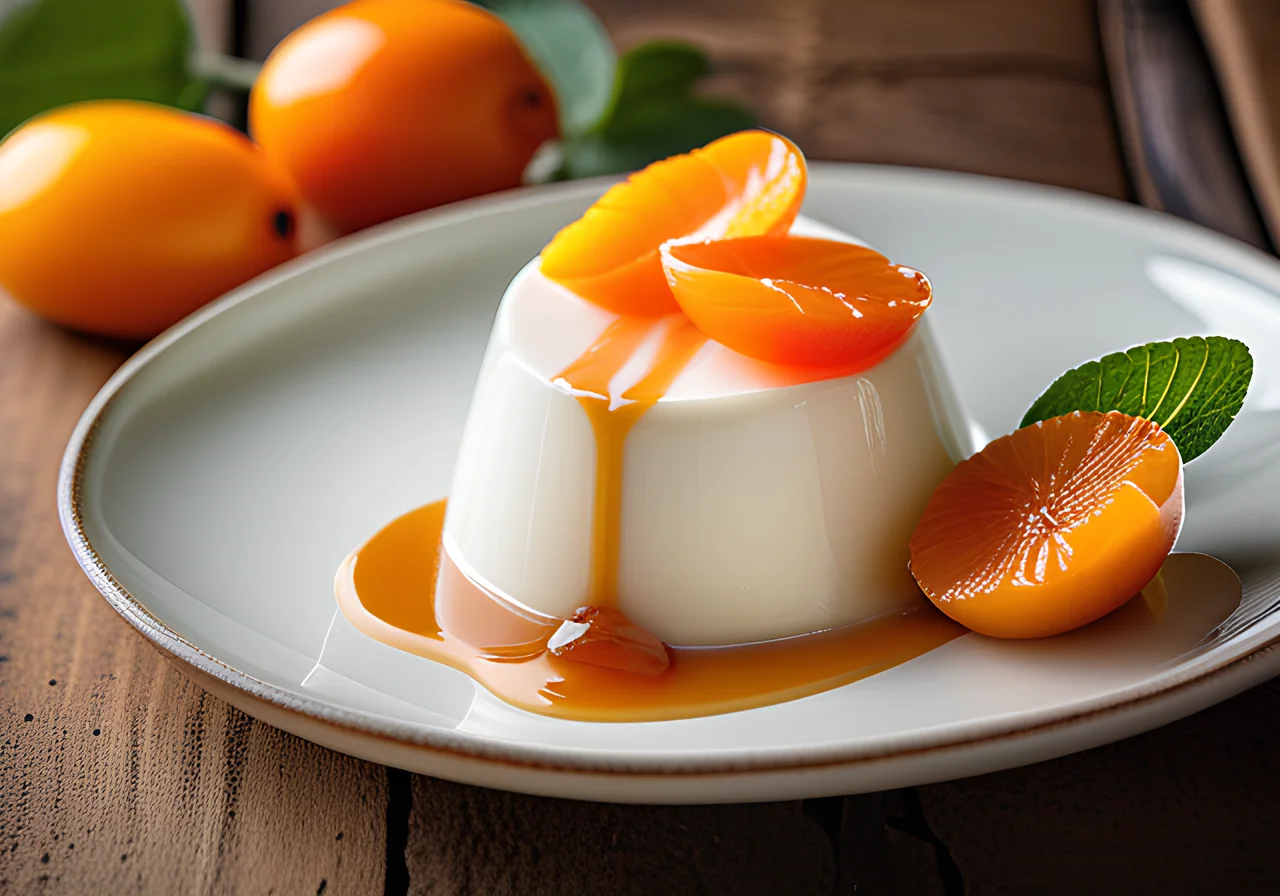 Yogurt Panna Cotta with Kumquats