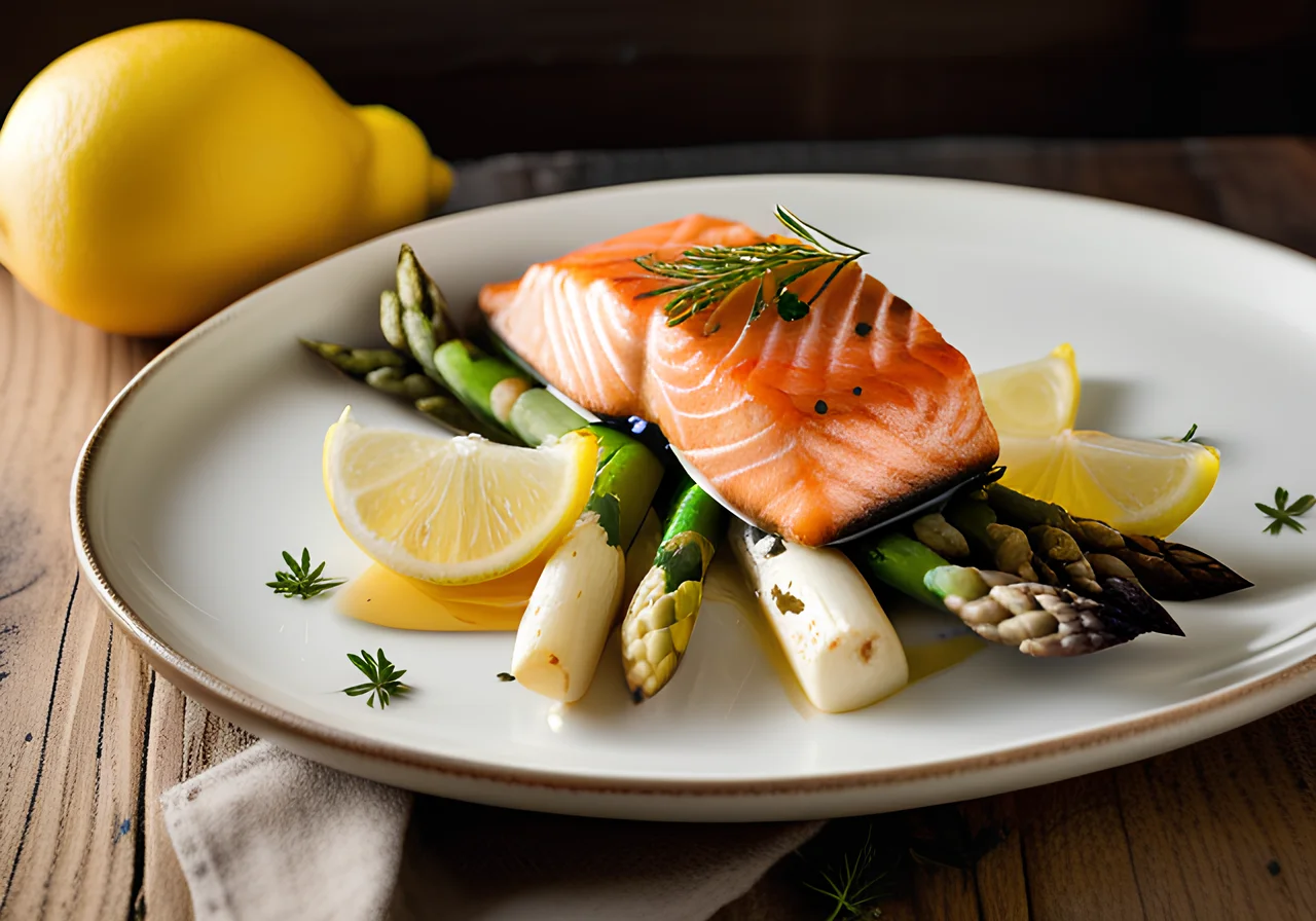Salmon with Asparagus