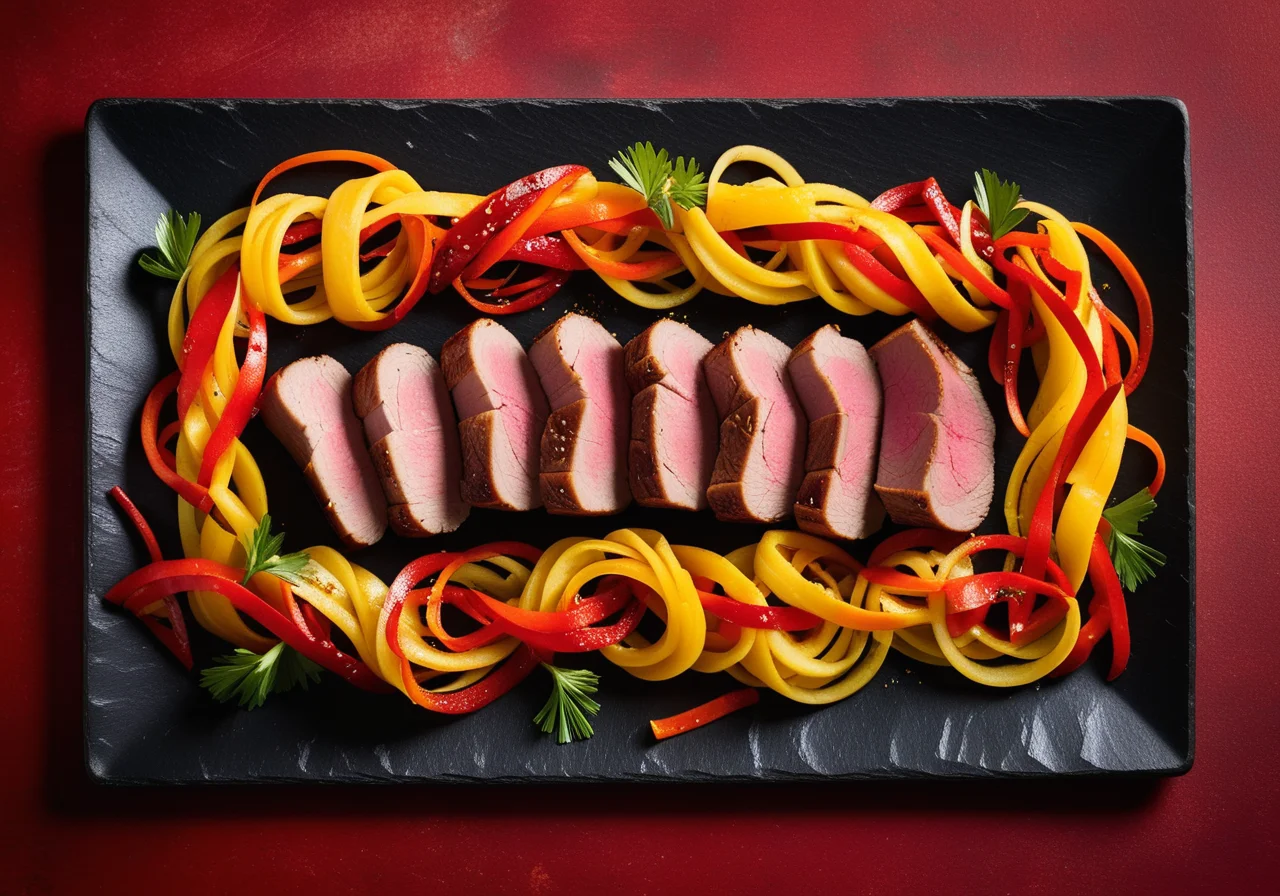 Duck Breast on Asian Vegetables