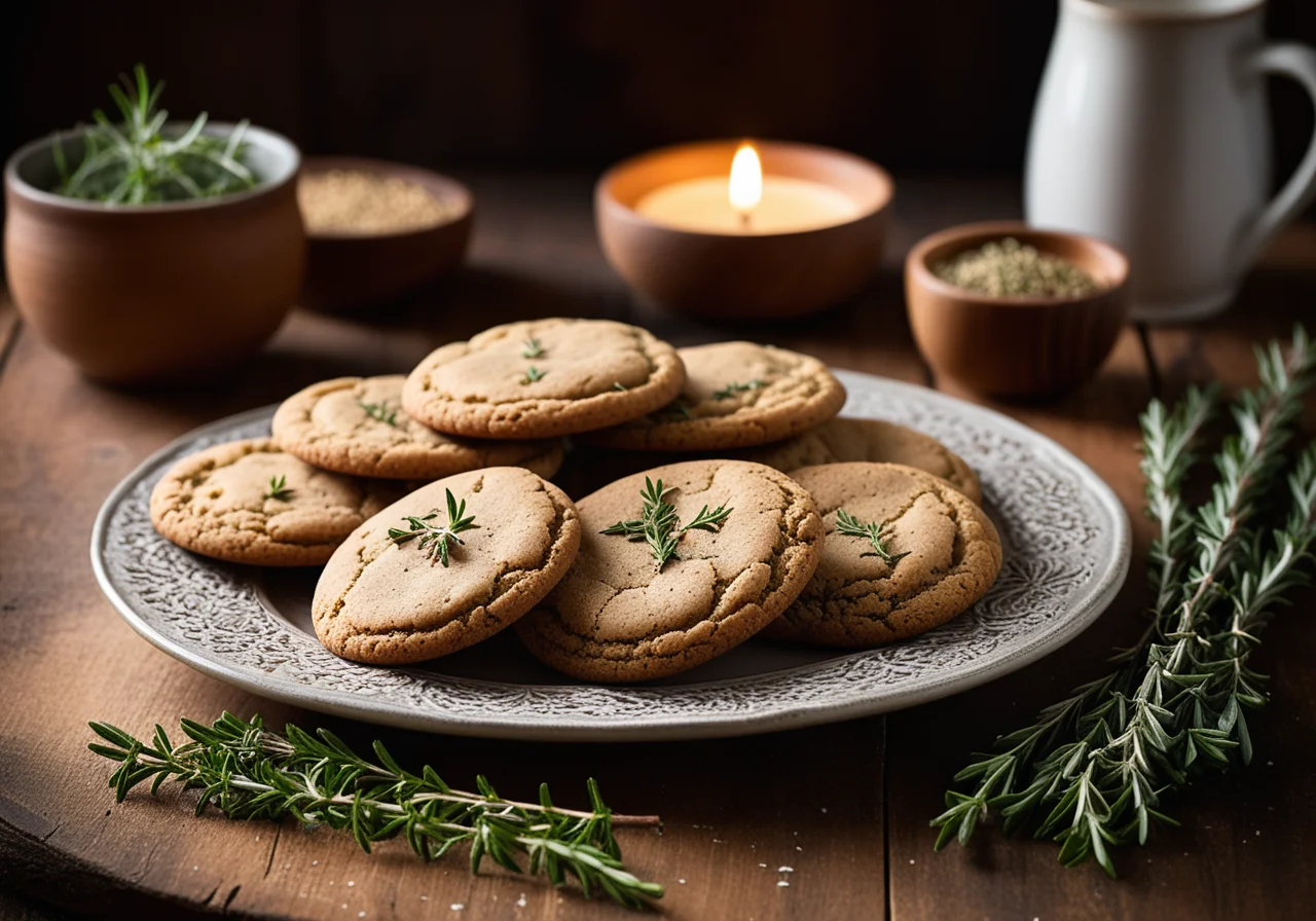 Herb Whole Wheat Cookies