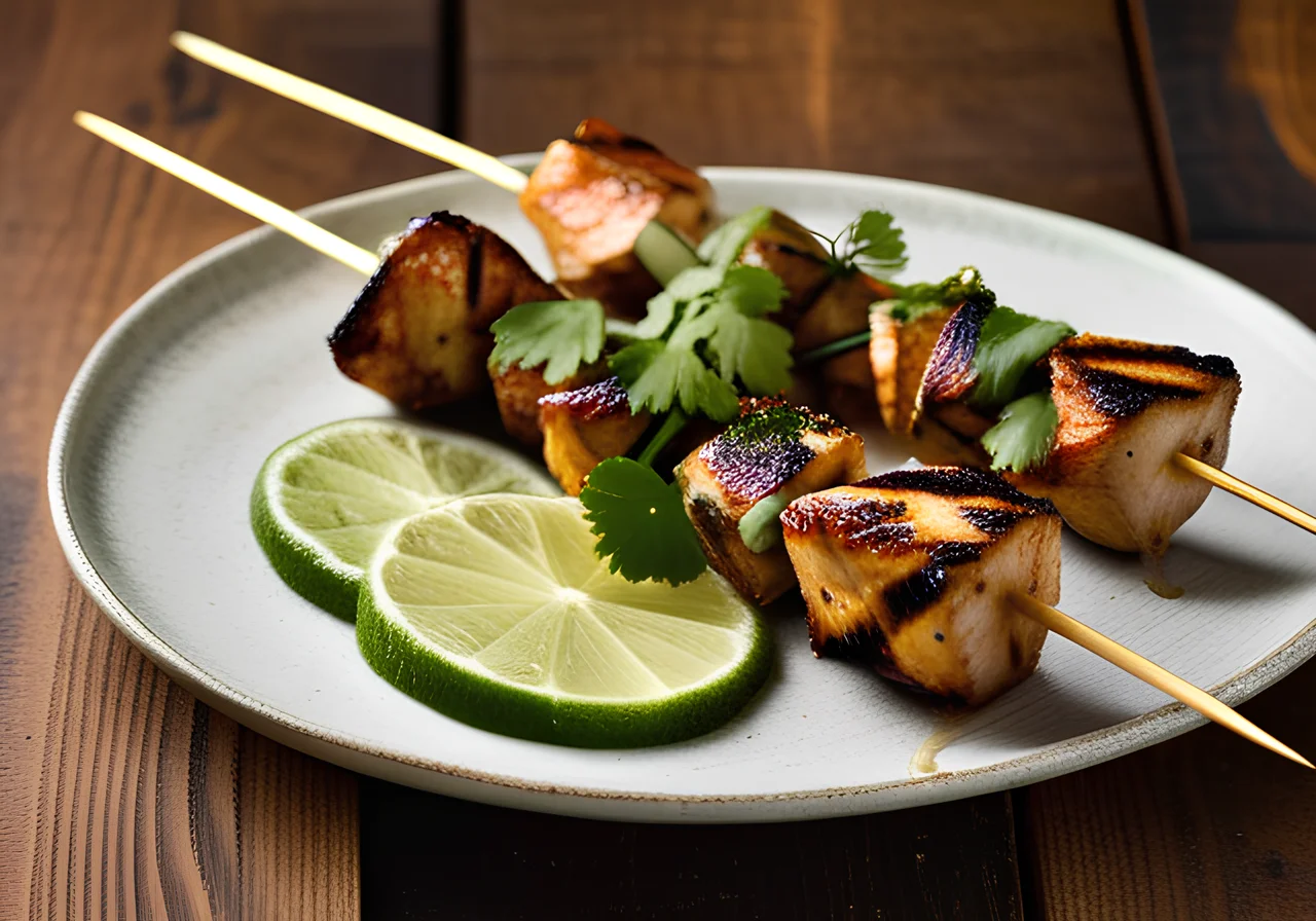 Moroccan Fish Skewers