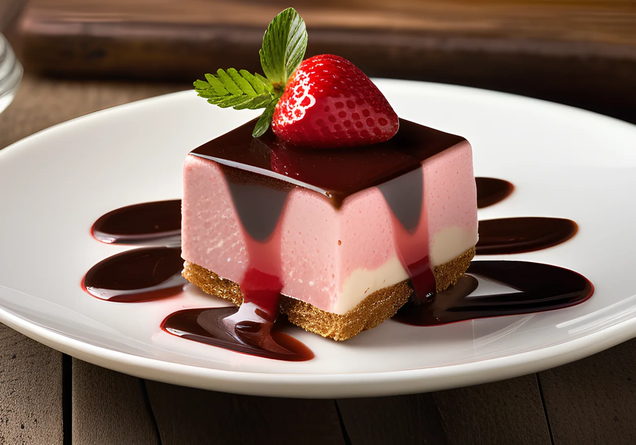 Strawberry Parfait Cubes