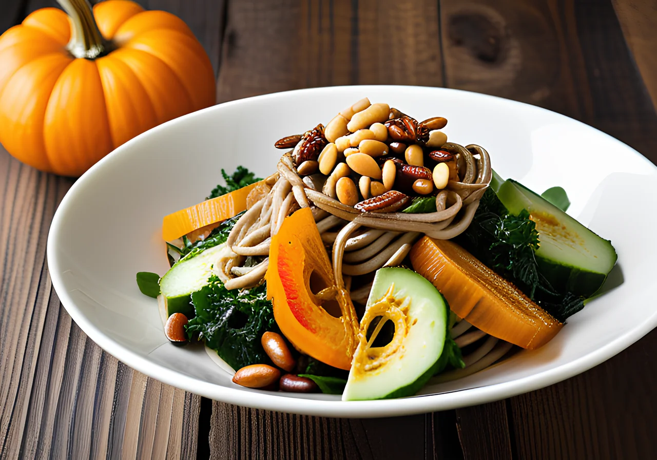 Soba Noodle Salad with Kale