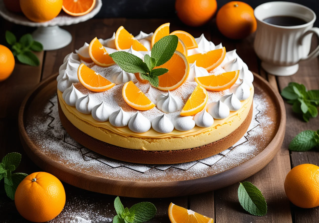Orange Meringue Cake