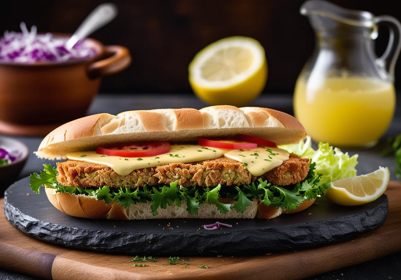 American-Style Schnitzel Sandwich