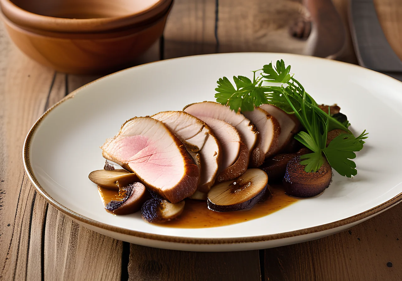 Duck Breast with Porcini Mushrooms