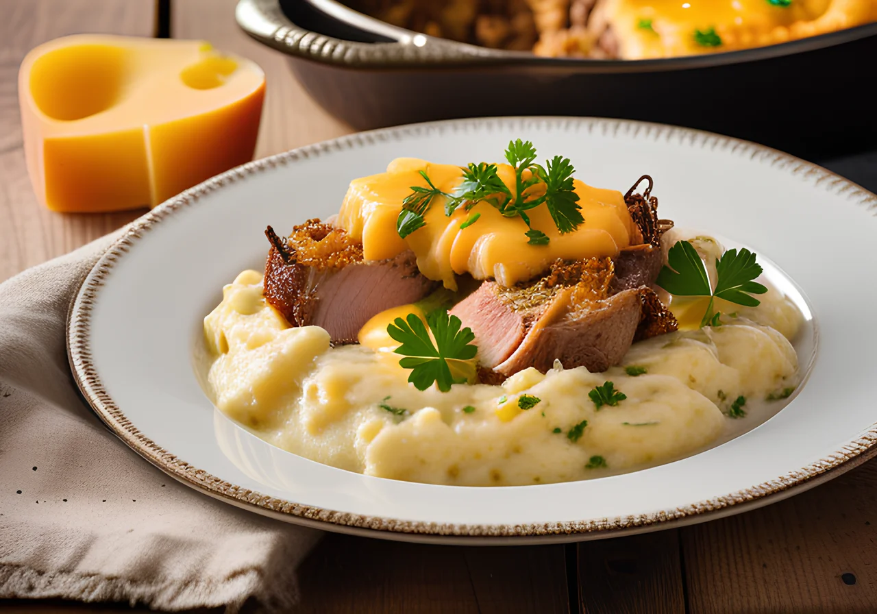 English Meat and Potato Mash Casserole