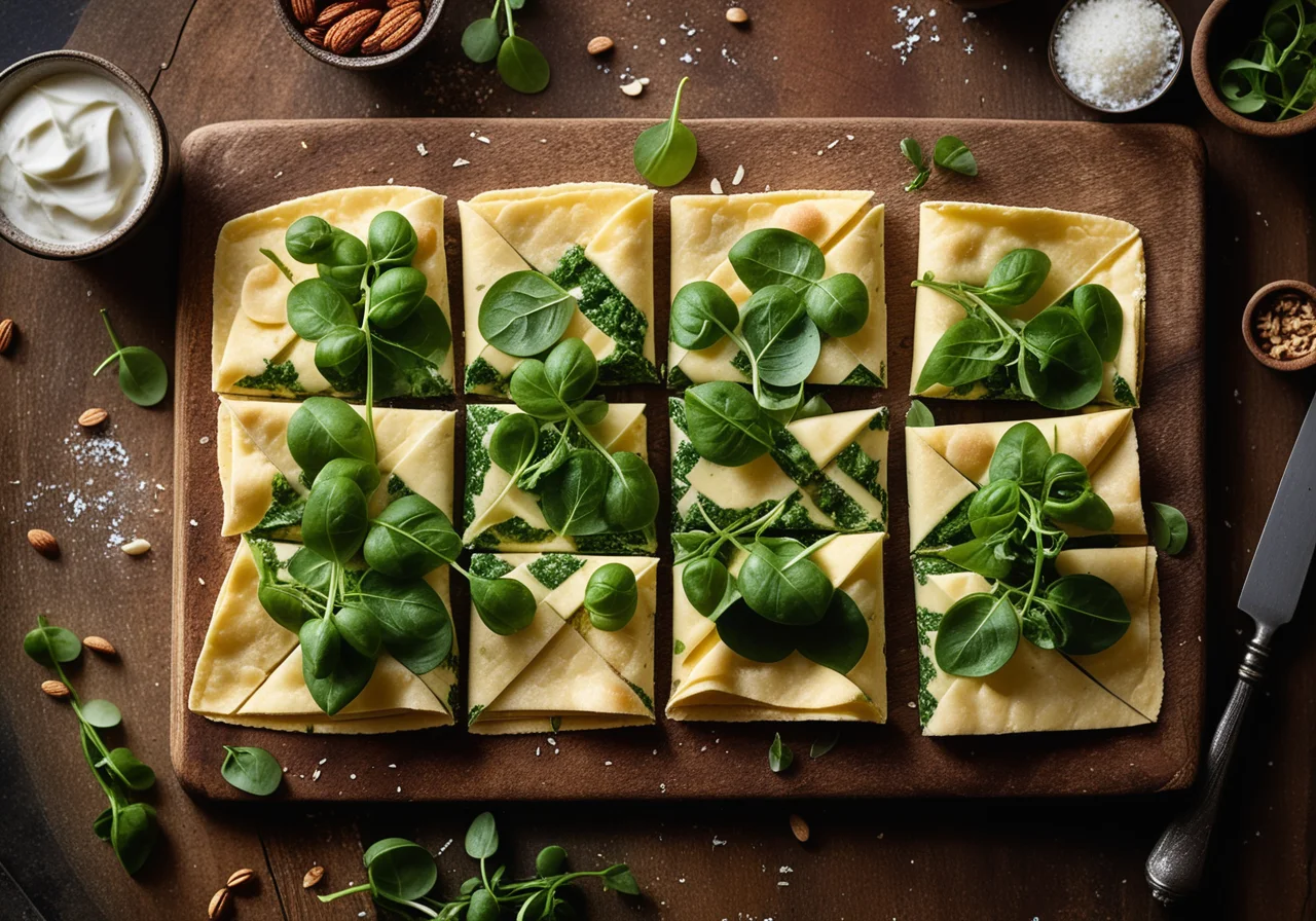 Cheese and Pea Wraps