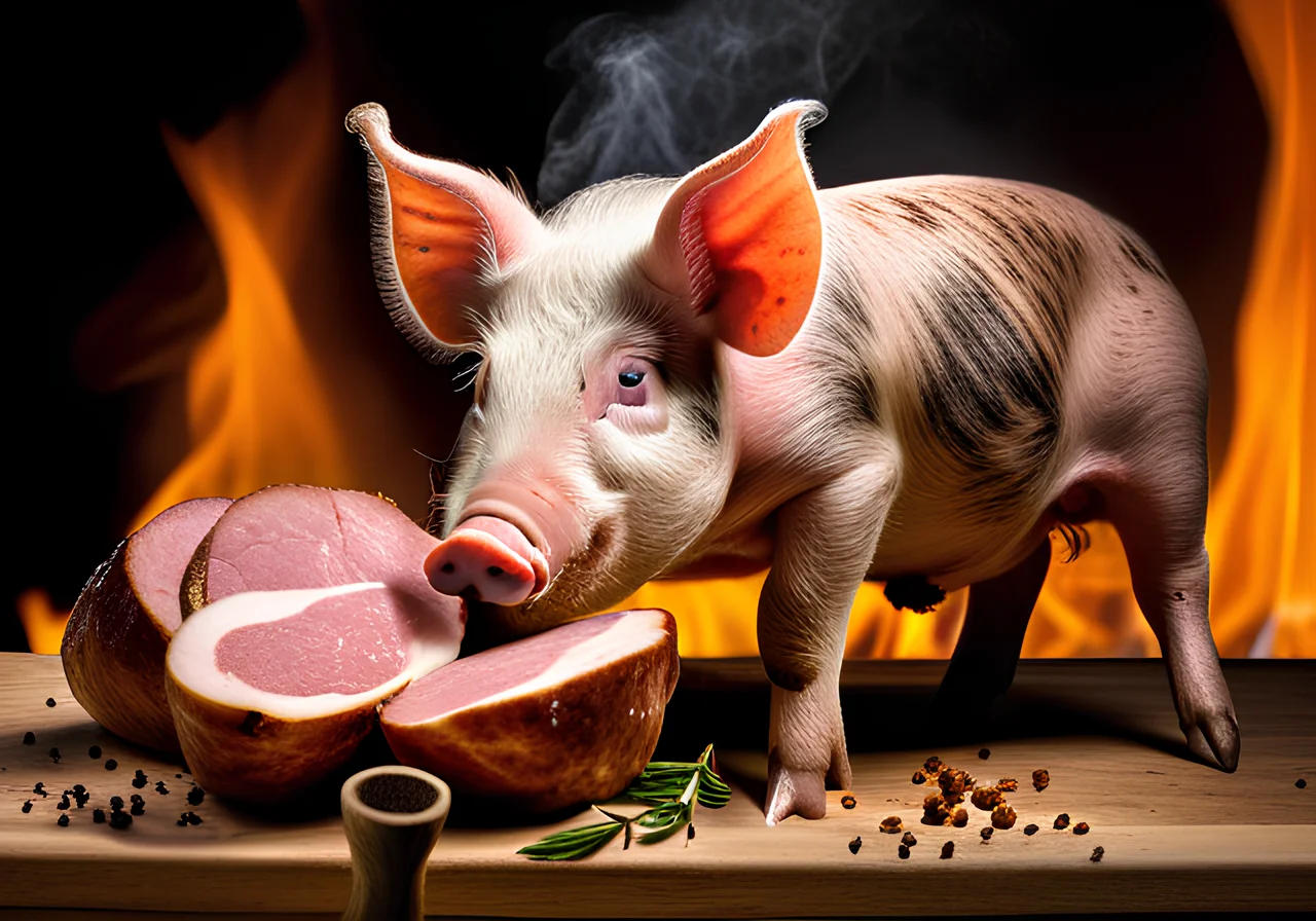 Spit Roast of a Young Pig