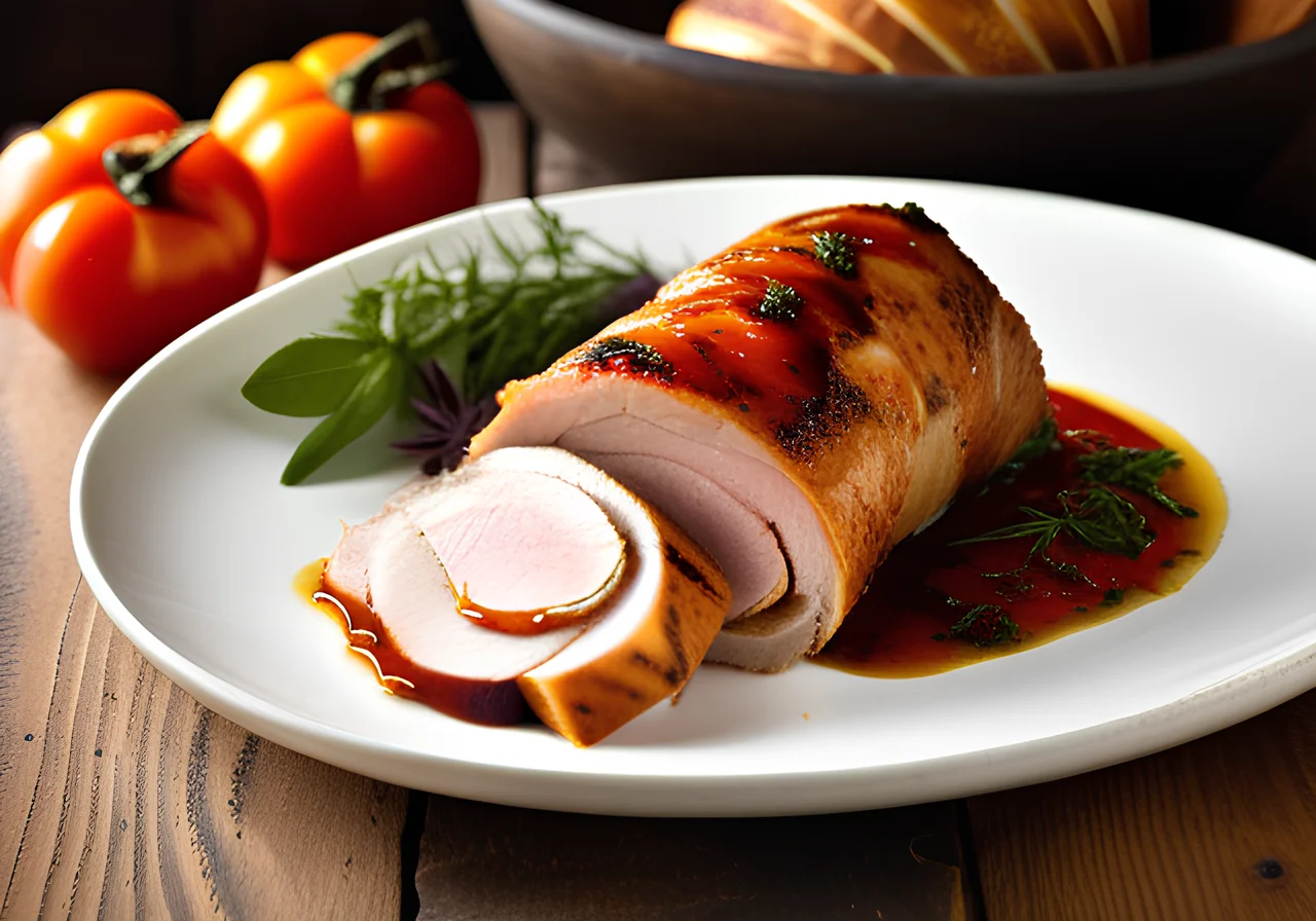 Grilled Turkey Roll Roast