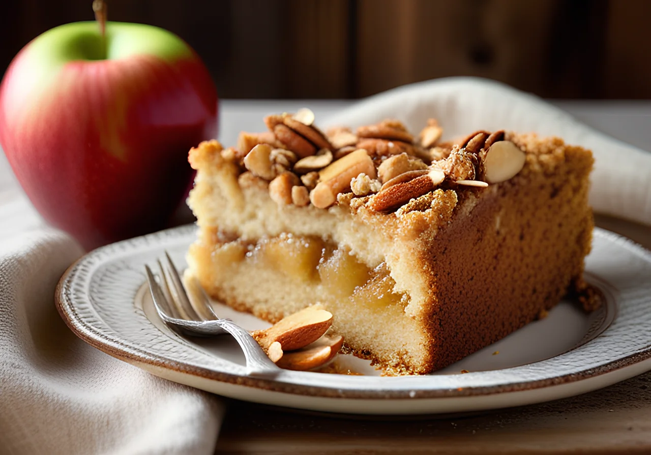 Whole Wheat Apple Cake with Crumb Topping