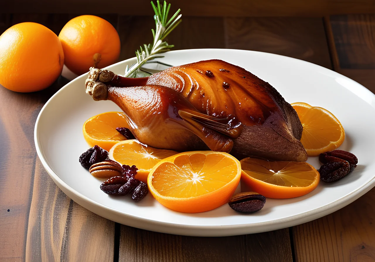 Goose Legs with Fruits