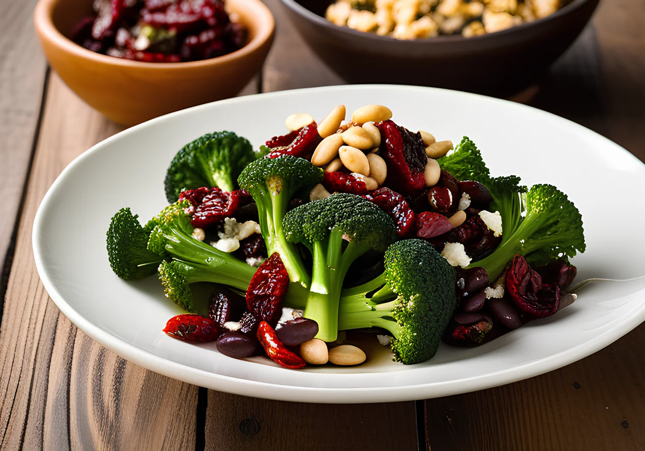 Warm Salad with Black Beans and Maple Syrup Dressing