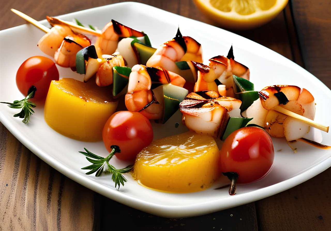 Grilled Scampi Skewers