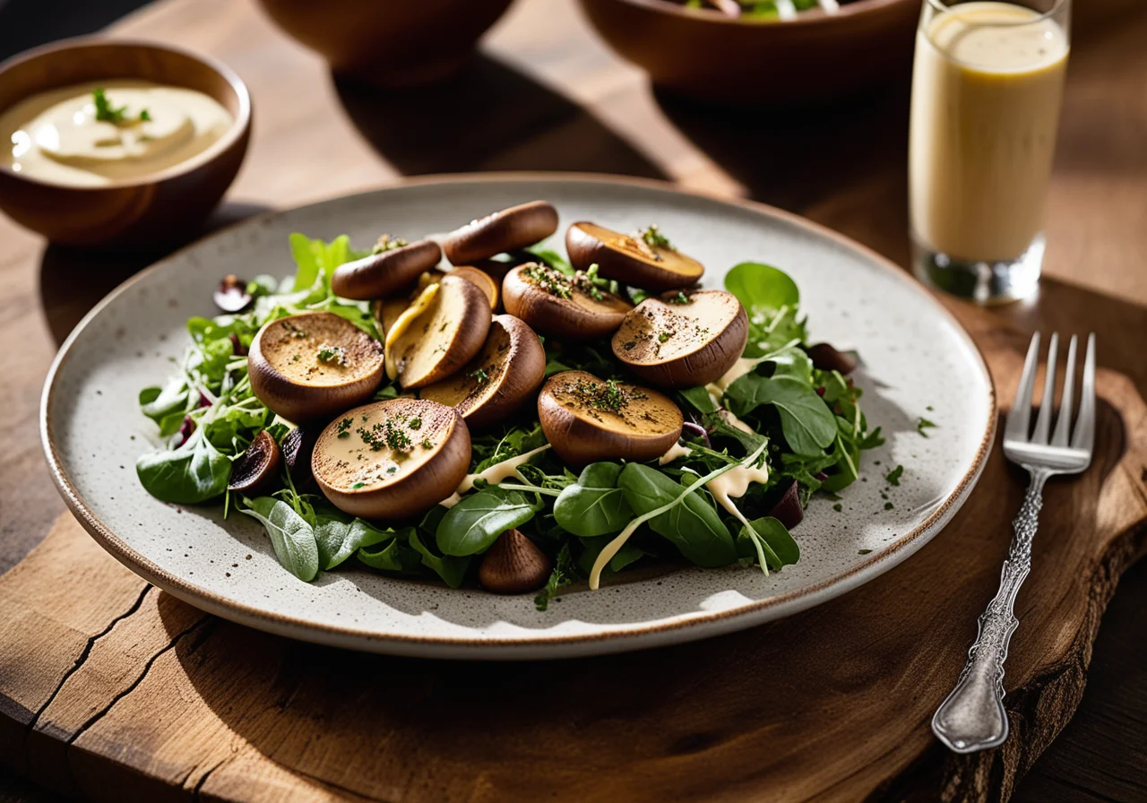 Baked Porcini Mushrooms with Remoulade