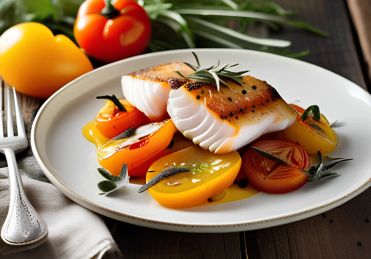 Pikeperch with Roasted Root Vegetables