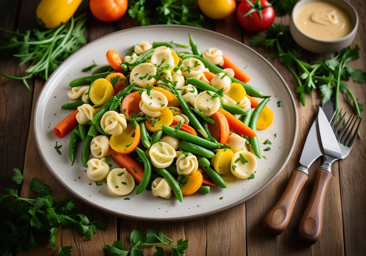 Spring Vegetables with Tortellini