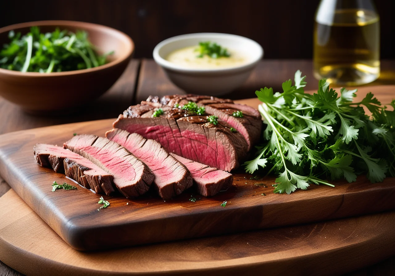 Flank Steak with Garlic and Parsley