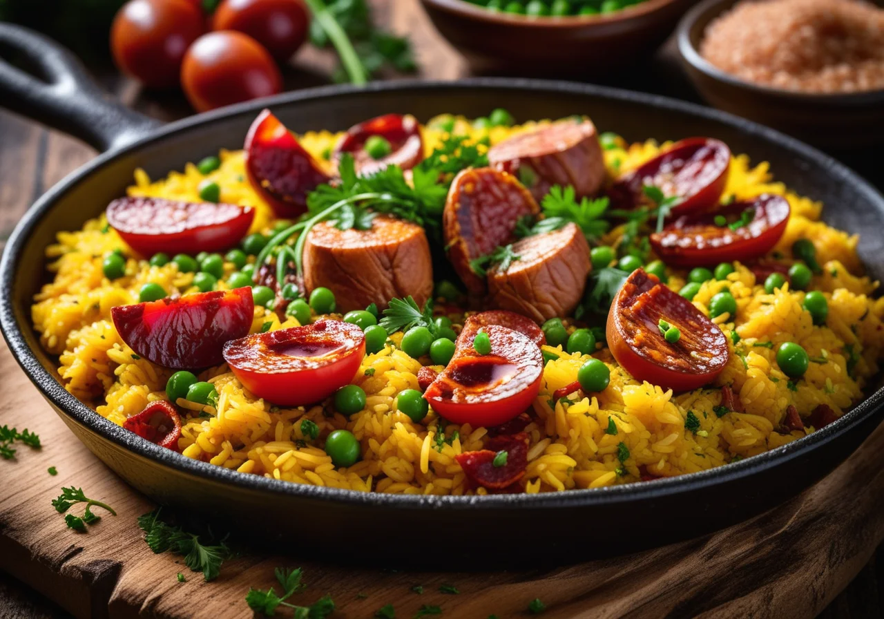 Paella with Chorizo