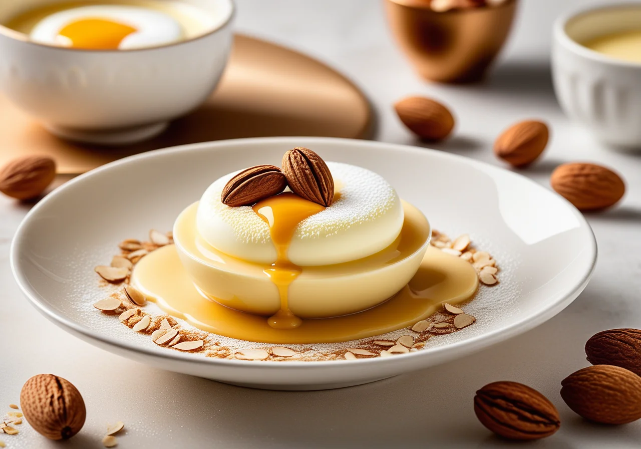 Egg foam with vanilla cream (Iles Flottante)