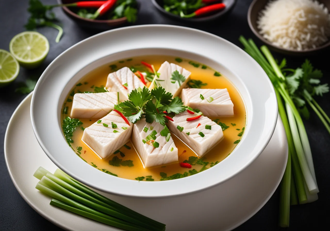 Fish Fondue with Rice