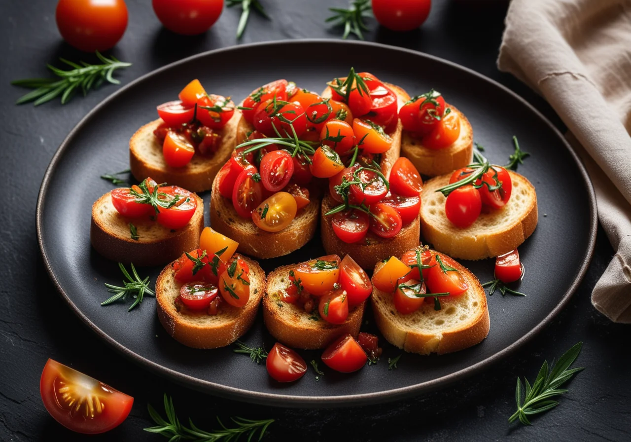 Frikadellen mit Bruschetta