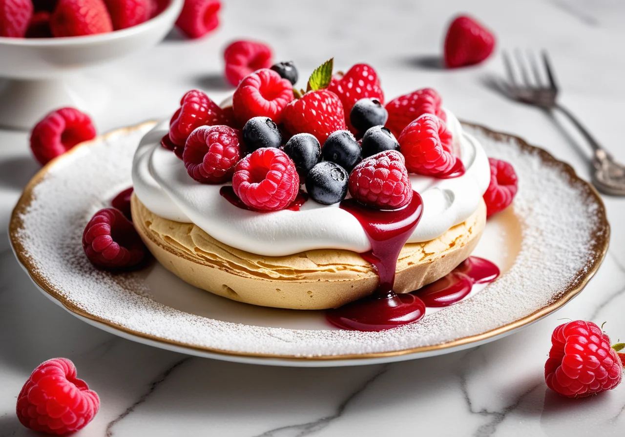 Raspberry Pavlova