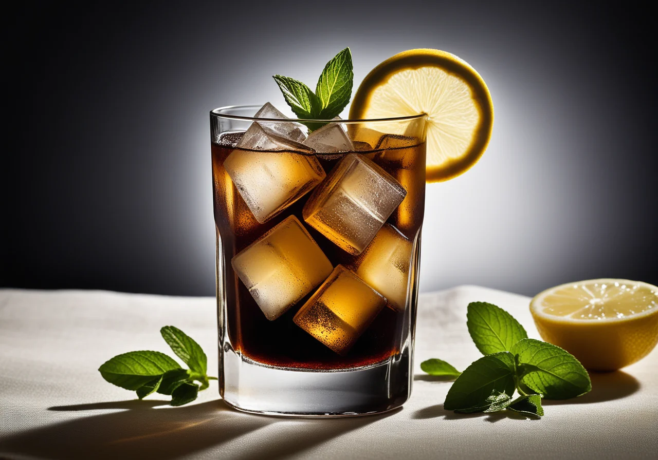 Cuba Libre with Mint