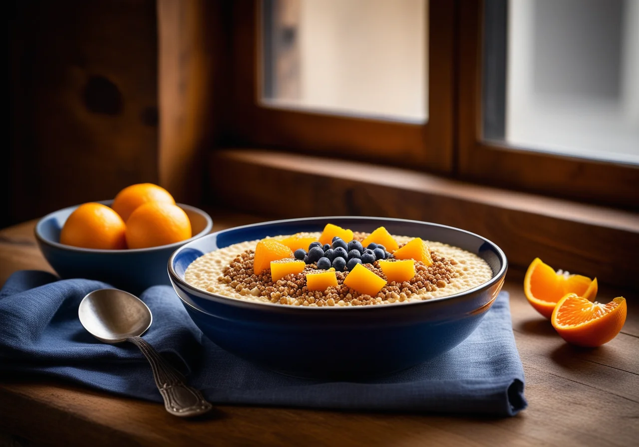 Buckwheat-Mustard Porridge with Orange