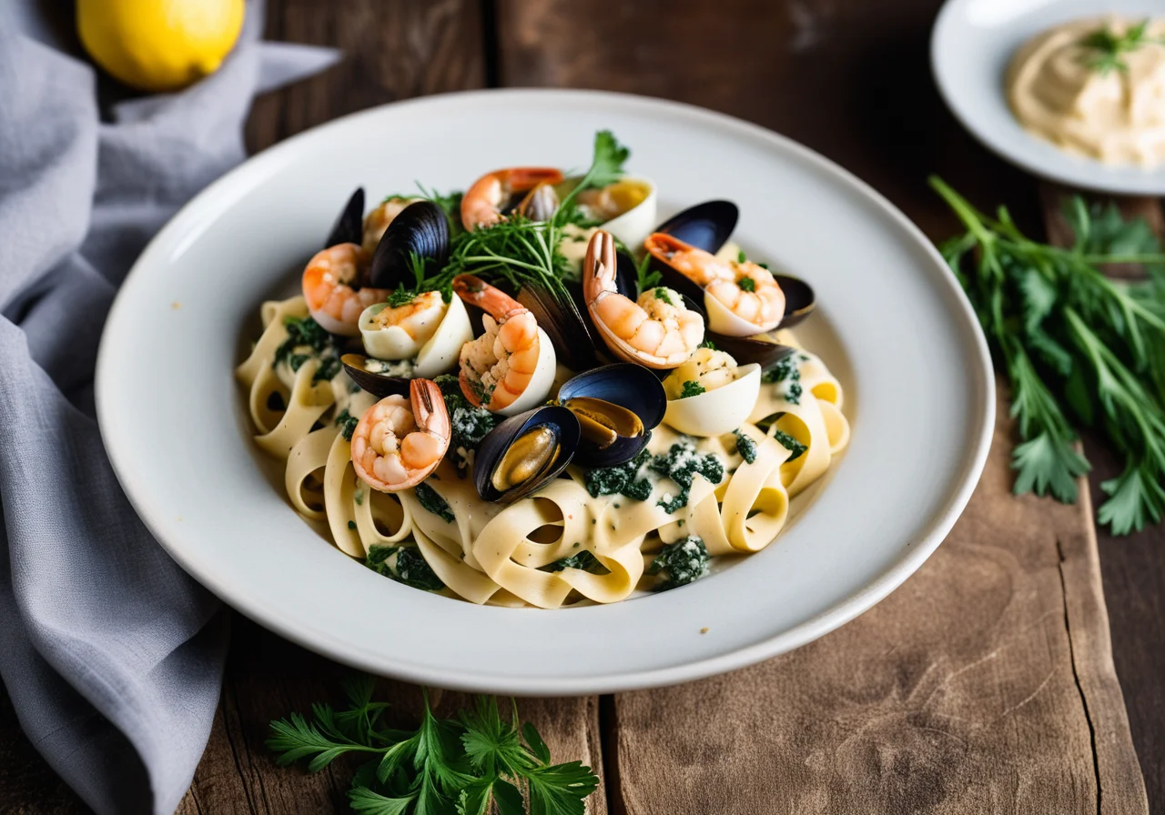 Shell Pasta with Filling