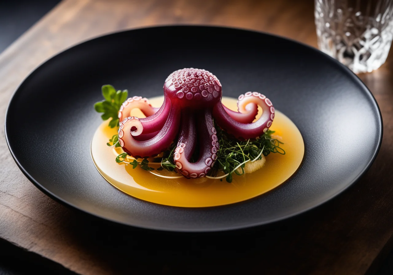 Octopus in Gelée with Daikon