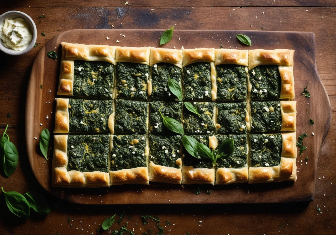 Spinach-Feta Slices