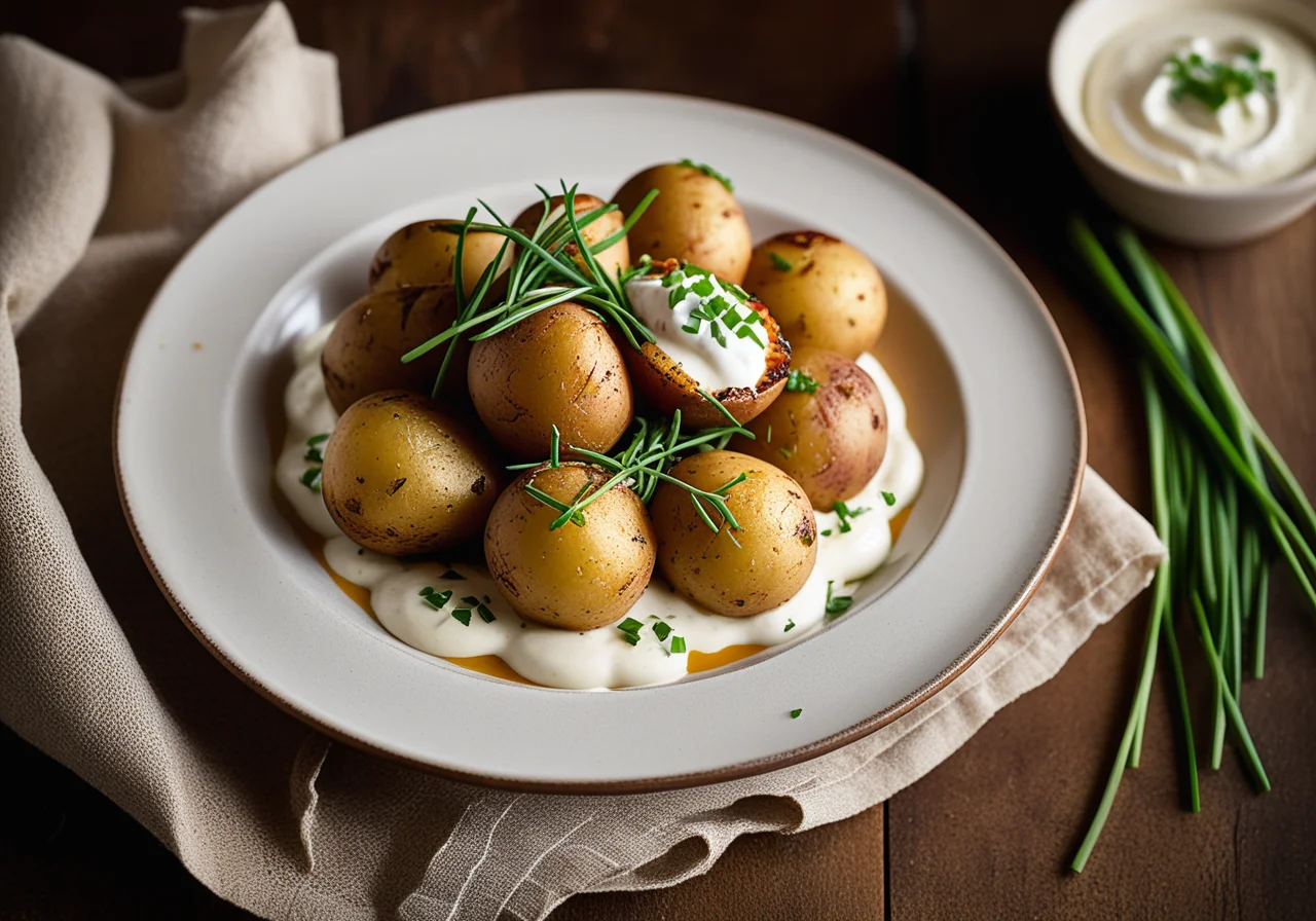 Oven Potatoes with Crabs
