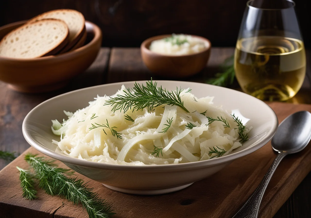 Sauerkraut with Bay Leaves