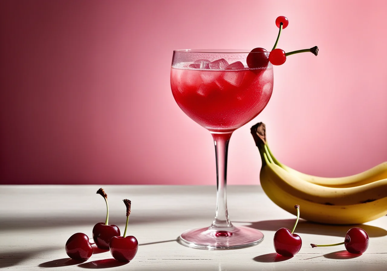 Rhubarb Cherry Cocktail