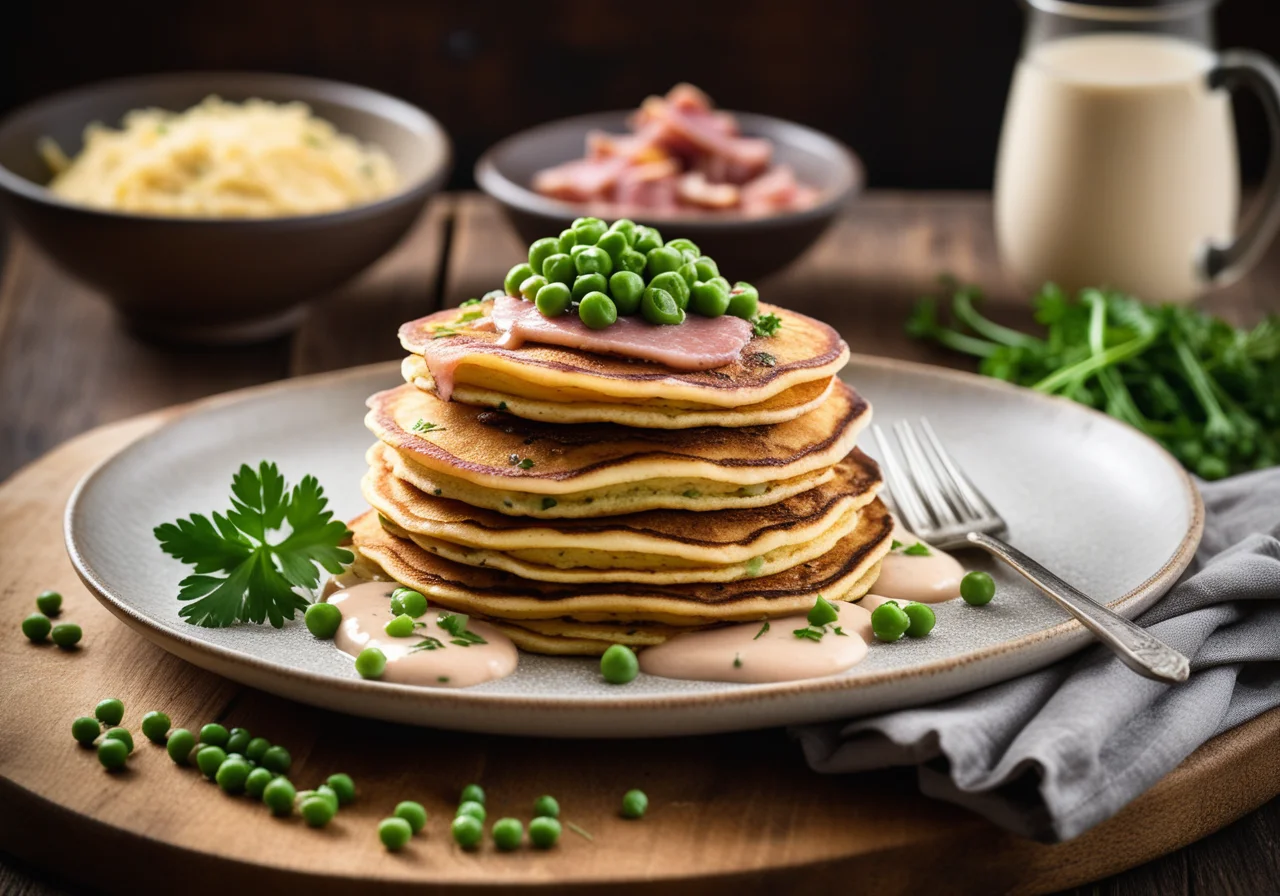 Spicy Mushroom Pancakes